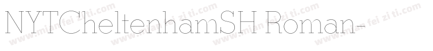 NYTCheltenhamSH Roman字体转换
